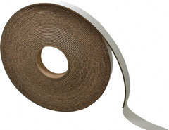 Made in USA - 1" Wide x 1/8" Thick, Adhesive Backed Gasketing Roll - Eagle Tool & Supply