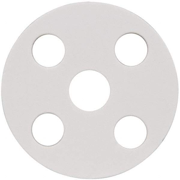 Made in USA - 1/2" Pipe, Flange Gasket - Gore-Tex GR, White, 1/16" Thick - Eagle Tool & Supply
