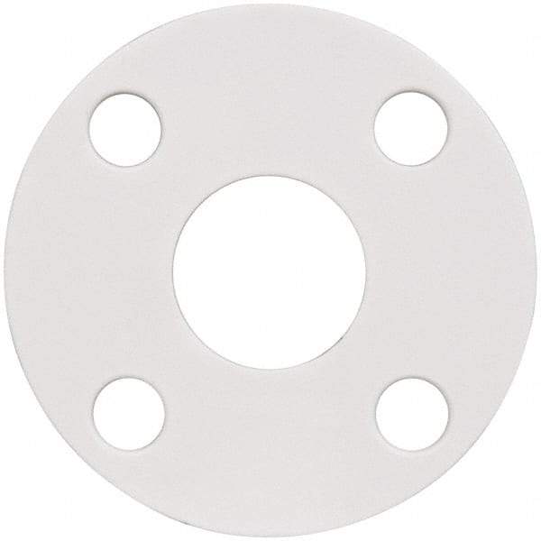Made in USA - 1-1/4" Pipe, Flange Gasket - Gore-Tex GR, White, 1/16" Thick - Eagle Tool & Supply