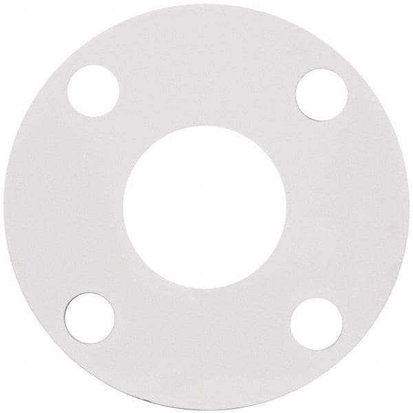 Made in USA - 2" Pipe, Flange Gasket - Gore-Tex GR, White, 1/16" Thick - Eagle Tool & Supply