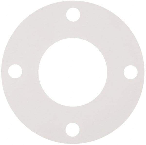 Made in USA - 3" Pipe, Flange Gasket - Gore-Tex GR, White, 1/16" Thick - Eagle Tool & Supply