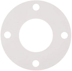Made in USA - 3" Pipe, Flange Gasket - Gore-Tex GR, White, 1/16" Thick - Eagle Tool & Supply