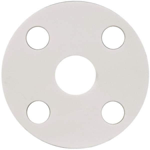 Made in USA - 1" Pipe, Flange Gasket - Gore-Tex GR, White, 1/16" Thick - Eagle Tool & Supply