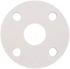 Made in USA - 1-1/2" Pipe, Flange Gasket - Gore-Tex GR, White, 1/16" Thick - Eagle Tool & Supply