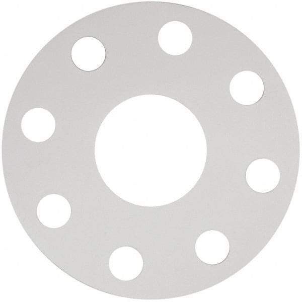 Made in USA - 2" Pipe, Flange Gasket - Gore-Tex GR, White, 1/16" Thick - Eagle Tool & Supply