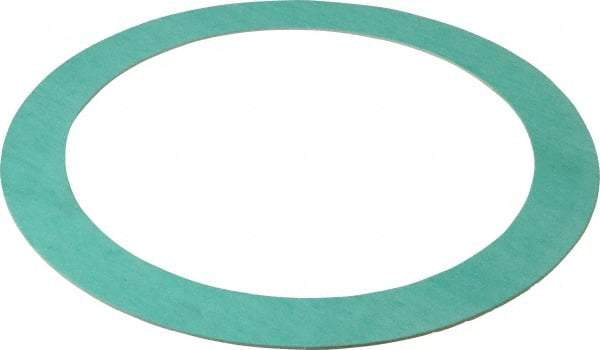 Made in USA - 8" Pipe, 8-5/8" ID x 11" OD Flange Gasket - Fiberglass/Aramid Fiber, Green/White, 1/16" Thick - Eagle Tool & Supply