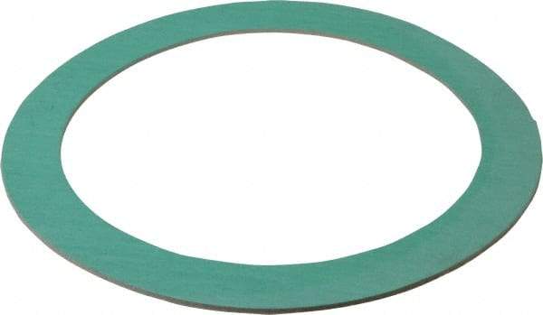 Made in USA - 8" Pipe, 8-5/8" ID x 11" OD Flange Gasket - Fiberglass/Aramid Fiber, Green/White, 1/8" Thick - Eagle Tool & Supply