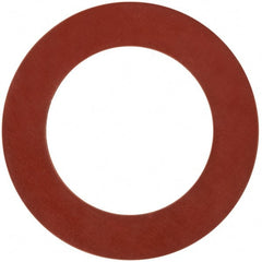 4″ Pipe, 4-1/2″ ID x 6-7/8″ OD Flange Gasket Red Rubber, Red, 1/8″ Thick