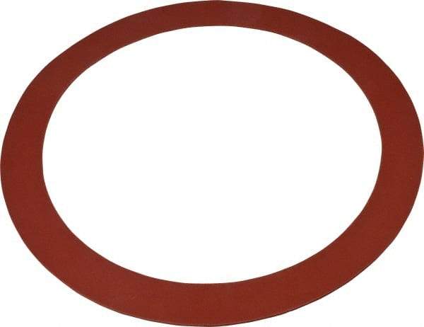 Made in USA - 10" Pipe, 10-3/4" ID x 13-3/8" OD Flange Gasket - Red Rubber, Red, 1/8" Thick - Eagle Tool & Supply