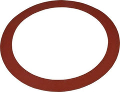 Made in USA - 10" Pipe, 10-3/4" ID x 13-3/8" OD Flange Gasket - Red Rubber, Red, 1/8" Thick - Eagle Tool & Supply