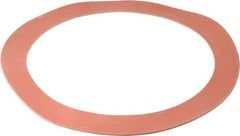 Made in USA - 12" Pipe, 12-3/4" ID x 16-1/8" OD Flange Gasket - Red Rubber, Red, 1/8" Thick - Eagle Tool & Supply