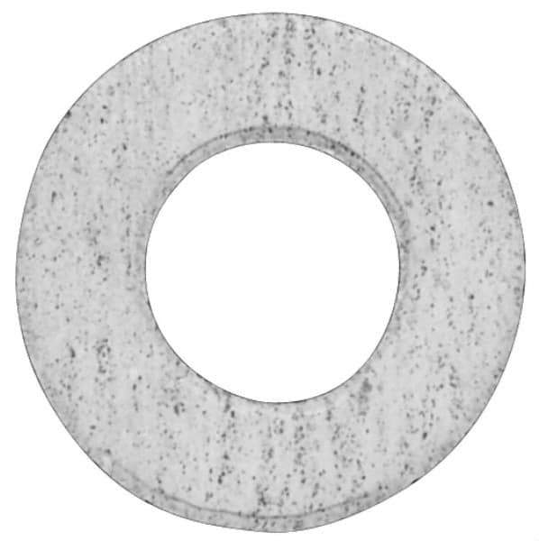 Made in USA - 1/2" Pipe, 19/32" ID x 1-7/8" OD Flange Gasket - PTFE, White, 3/32" Thick - Eagle Tool & Supply