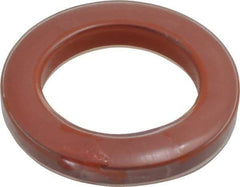 Made in USA - 7/8" ID x 1-3/8" OD Flange Gasket - PTFE, Red, 0.218" Thick - Eagle Tool & Supply