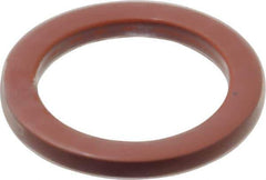 Made in USA - 1-5/8" ID x 2-3/16" OD Flange Gasket - PTFE, Red, 1/4" Thick - Eagle Tool & Supply