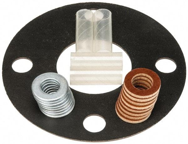 Made in USA - 2-1/2" Pipe, 2-1/2" ID x 7" OD Flange Gasket - Neoprene Rubber, 1/8" Thick - Eagle Tool & Supply