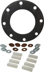 Made in USA - 8" Pipe, 8" ID x 13-1/2" OD Flange Gasket - Neoprene Rubber, 1/8" Thick - Eagle Tool & Supply