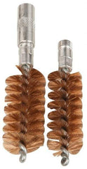 Made in USA - 2 Piece Flexible/Rigid Packing Tool Brush Tip Set - 1/4-20, 1/4-28, 5/16-18 Thread, For 11" & 14-1/2" Flexible or 10" & 14" Rigid Shaft Packing Tools - Eagle Tool & Supply