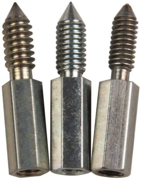 Made in USA - 3 Piece Flexible/Rigid Lantern Gland Thread Adapter Packing Tool Tip Set - 8-32, 10-24, 10-32 Thread, For 7-1/2" Flexible or 6" Rigid Shaft Packing Tools - Eagle Tool & Supply