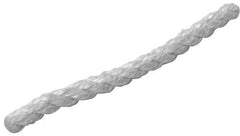 Made in USA - 1-1/2" Diam Fiberglass Rope Gasketing - White, Cut to Length - Eagle Tool & Supply