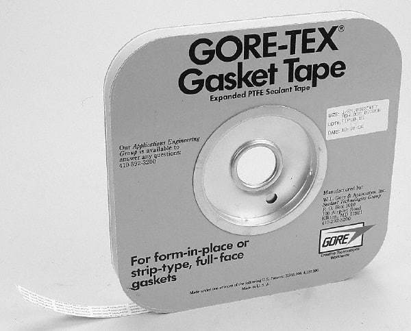 Made in USA - 0.04" Thick x 3/4" Wide, Gore-Tex Gasket Tape - 50' Long, White - Eagle Tool & Supply