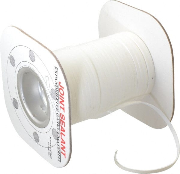 Made in USA - 100' Long x 1/8" Wide Economy PTFE Joint Sealant - Eagle Tool & Supply