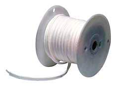 Made in USA - 20' Long x 1" Wide Economy PTFE Joint Sealant - White, 2-1/2+" Approximate Flange Form Width - Eagle Tool & Supply