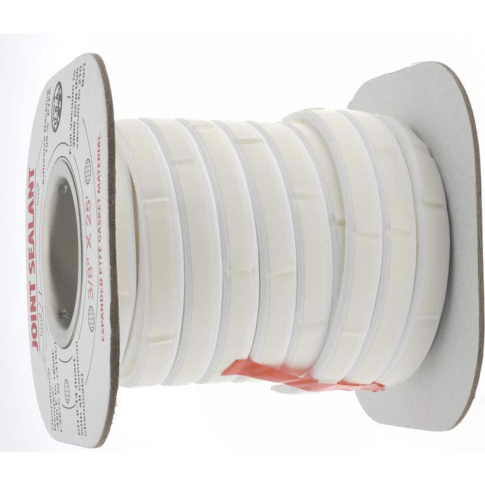 Made in USA - 25' Long x 3/8" Wide Economy PTFE Joint Sealant - Eagle Tool & Supply