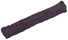 Made in USA - 5/8" x 2.3' Spool Length, Acrylic Fiber Graphite Yarn Compression Packing - 500° F Max, Dark Gray - Eagle Tool & Supply