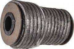 Made in USA - 1/4" x 29.4' Spool Length, Acrylic Fiber Graphite Yarn Compression Packing - 500° F Max, Dark Gray - Eagle Tool & Supply