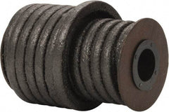 Made in USA - 5/16" x 18' Spool Length, Acrylic Fiber Graphite Yarn Compression Packing - 500° F Max, Dark Gray - Eagle Tool & Supply