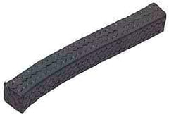Made in USA - 1/2" x 2.9' Spool Length, 100% GFO Fiber Compression Packing - 1,900 Max psi, -400 to 550° F, Dark Gray - Eagle Tool & Supply