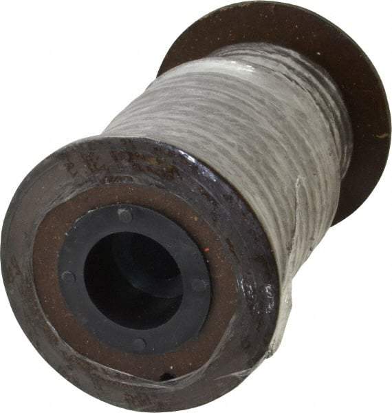 Made in USA - 3/16" x 19.4' Spool Length, Graphite Impregnated Aramid Compression Packing - 1,800 Max psi, -50 to 600° F, Gray - Eagle Tool & Supply