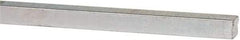 Made in USA - 12" Long x 3/16" High x 3/16" Wide, Zinc-Plated Oversized Key Stock - C1018 Steel - Eagle Tool & Supply