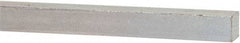 Made in USA - 12" Long x 3/8" High x 3/8" Wide, Zinc-Plated Oversized Key Stock - C1018 Steel - Eagle Tool & Supply