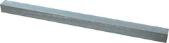 Made in USA - 12" Long x 11/16" High x 11/16" Wide, Zinc-Plated Oversized Key Stock - C1018 Steel - Eagle Tool & Supply