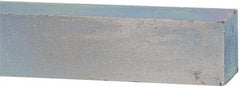 Made in USA - 12" Long x 1" High x 1" Wide, Zinc-Plated Oversized Key Stock - C1018 Steel - Eagle Tool & Supply