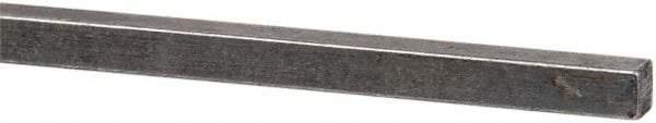 Made in USA - 12" Long x 3/16" High x 3/16" Wide, Over/Undersized Key Stock - 1090/1095 Steel - Eagle Tool & Supply