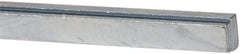 Made in USA - 12" Long, Zinc-Plated Step Key Stock for Shafts - C1018 Steel - Eagle Tool & Supply