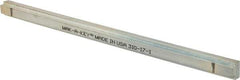 Made in USA - 12" Long, Zinc-Plated Step Key Stock for Shafts - C1018 Steel - Eagle Tool & Supply