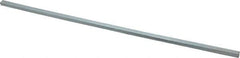 Made in USA - 12" Long, Zinc-Plated Step Key Stock for Gears - C1018 Steel - Eagle Tool & Supply