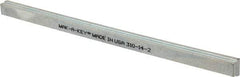 Made in USA - 12" Long, Zinc-Plated Step Key Stock for Gears - C1018 Steel - Eagle Tool & Supply