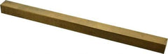 Made in USA - 12" Long x 3/4" High x 3/4" Wide, Over/Undersized Key Stock - Alloy 360 Brass - Eagle Tool & Supply