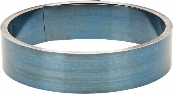 Value Collection - 0.008 Inch Thick x 2 Inch Wide x 45 Ft. Long, Spring Steel Coil - 1095 Blue Tempered Steel - Eagle Tool & Supply