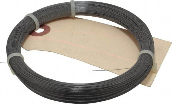 Value Collection - 1 Gage, 0.01 Inch Diameter x 937 Ft. Long, High Carbon Steel, Tempered Music Wire Coil - ASTM A228, 1/4 Lb. Shipping Weight - Eagle Tool & Supply