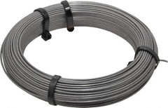 Value Collection - 24 Gage, 0.055 Inch Diameter x 124 Ft. Long, High Carbon Steel, Tempered Music Wire Coil - ASTM A228, 1 Lb. Shipping Weight - Eagle Tool & Supply
