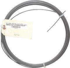 Value Collection - 34 Gage, 0.094 Inch Diameter x 43 Ft. Long, High Carbon Steel, Tempered Music Wire Coil - ASTM A228, 1 Lb. Shipping Weight - Eagle Tool & Supply