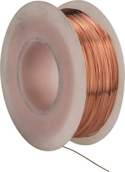 Made in USA - 28 Gage, 0.0126" Diameter x 498' Long, Bare, Copper Bus Bar Wire - Pure Copper (ASTM B3) - Eagle Tool & Supply