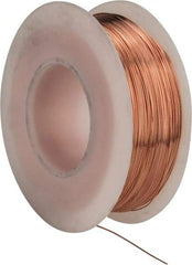 Made in USA - 28 Gage, 0.0126" Diameter x 498' Long, Bare, Copper Bus Bar Wire - Pure Copper (ASTM B3) - Eagle Tool & Supply