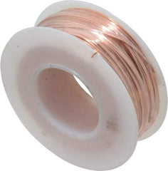 Made in USA - 24 Gage, 0.0201" Diameter x 198' Long, Bare, Copper Bus Bar Wire - Pure Copper (ASTM B3) - Eagle Tool & Supply