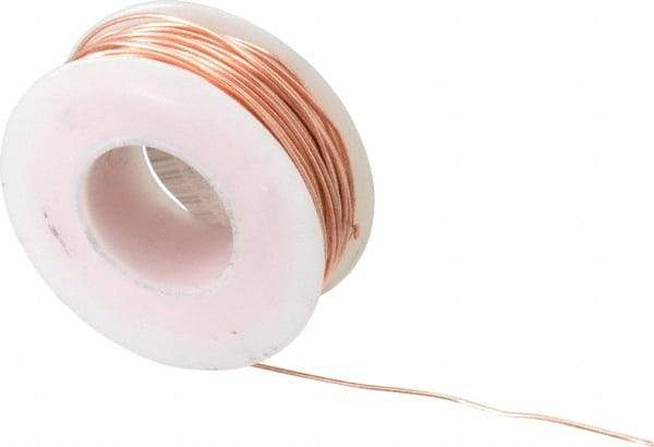 Made in USA - 20 Gage, 0.032" Diameter x 79' Long, Bare, Copper Bus Bar Wire - Pure Copper (ASTM B3) - Eagle Tool & Supply